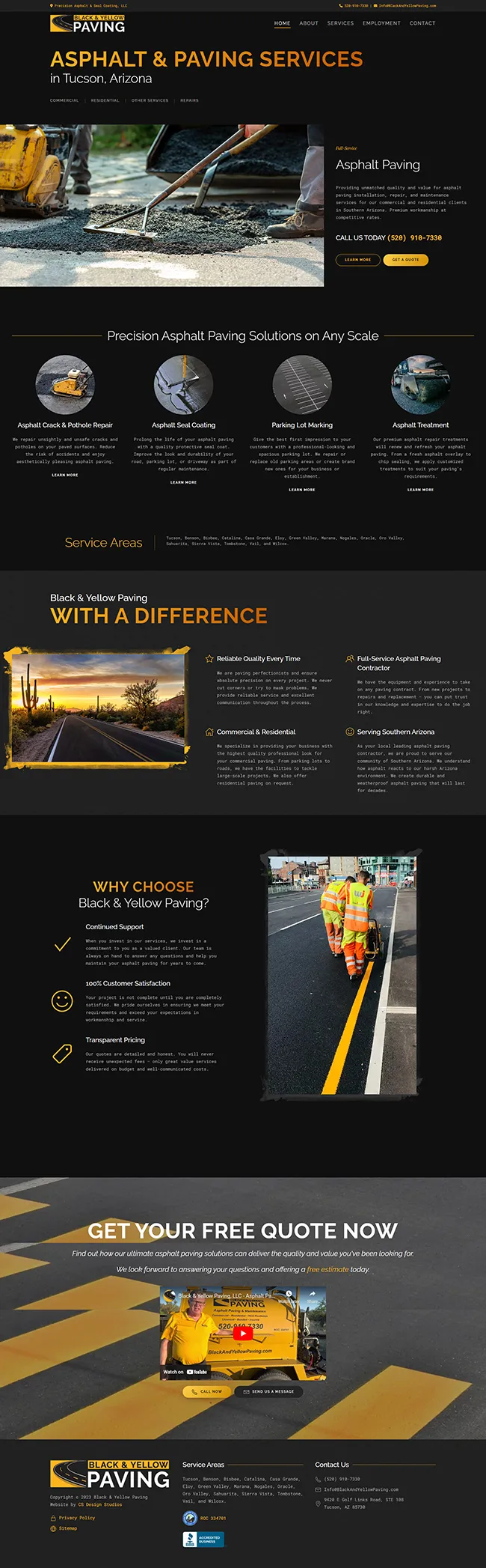 Black & Yellow Paving